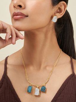 Teejh - Alara Multi-Colour Natural Jewellery Set