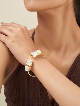 Teejh - Vyana White Natural Stone Bracelet