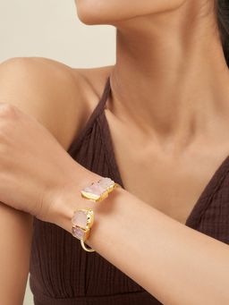 Teejh - Vyana Pink Natural Stone Bracelet