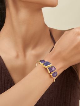 Teejh - Vyana Purple Natural Stone Bracelet