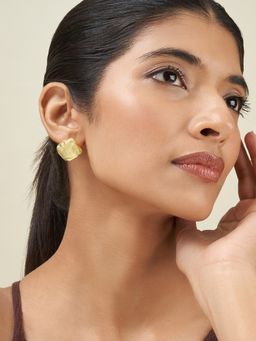 Teejh - Elira Yellow Natural Stone Earrings