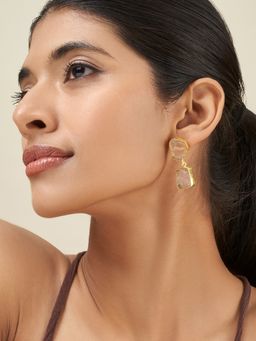 Teejh - Eshira Pink Natural Stone Earrings