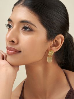 Teejh - Eshira Yellow Natural Stone Earrings