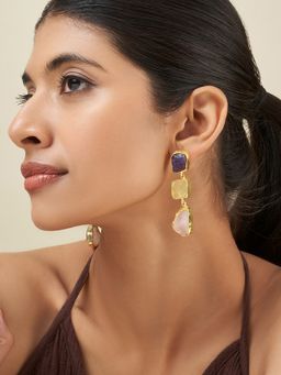 Teejh - Kyari Multi-Colour Natural Stone Earrings