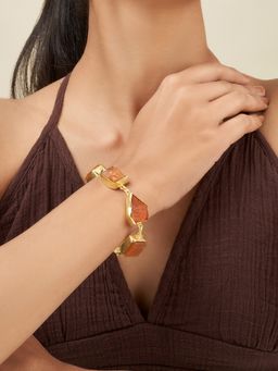 Teejh - Reysha Orange Natural Stone Bracelet