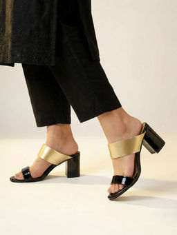 Chaal Chalan - Women Gold Zarra Block Heels