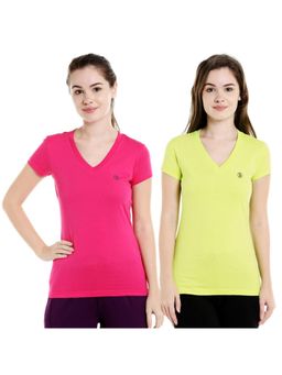 Bodycare - Bodyactive Pack Of 2 Women'S Tshirt - Multi-Color