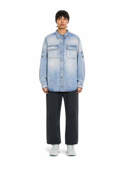 OFF-WHITE - Women's Denim Shirt Jacket - BLEACH