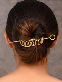 Silvermerc Designs - Women Gold-Plated Hair Stick