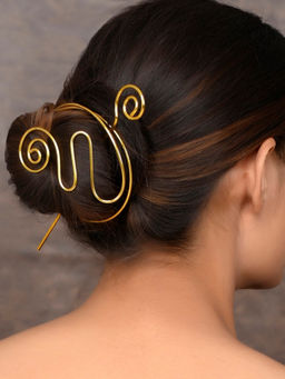 Silvermerc Designs - Women Gold-Plated Hair Stick