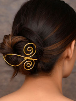 Silvermerc Designs - Women Gold-Plated Hair Stick