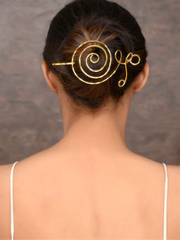 Silvermerc Designs - Women Gold-Plated Hair Stick