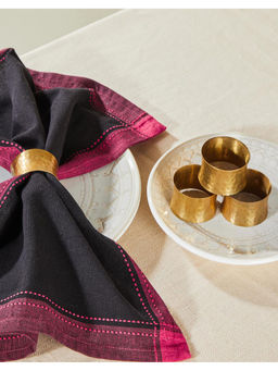 Fabindia - Brass Metal Jiera Napkin Ring (Set of 4)