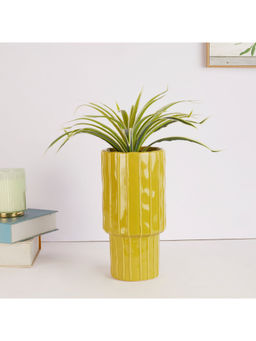 HomeTown - Alura Ceramic Planter in Yellow Colour