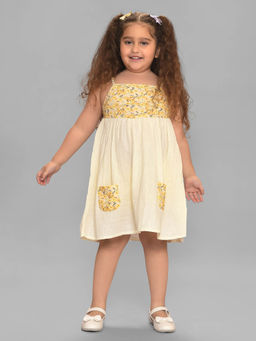 Mi Arcus - Muslin Cotton Sleeveless Dress for Girls