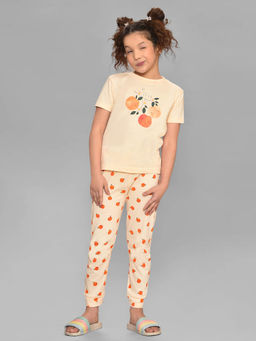 Mi Arcus - Cotton Printed T-Shirt with Pyjama for Kids (Set of 2)