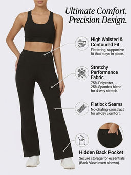Blissclub - Women The Ultimate Flare Pants - Lite with Hidden Back Pocket