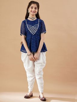 Cherry & Jerry - Girls Printed Kurti and Dhoti Pants (Set of 2)