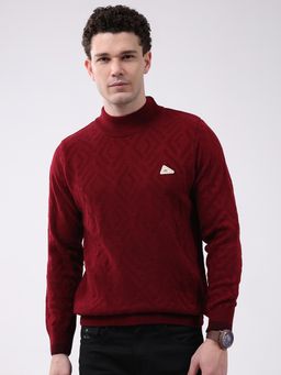Monte Carlo - Red Full Sleeve Pullover Sweater