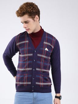 Monte Carlo - Purple Full Sleeve Cardigan