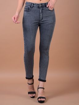 CRIMSOUNE CLUB - Women's Grey Skinny Jeans
