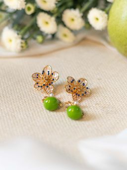 AZGA - Green Pear Blossom Earrings