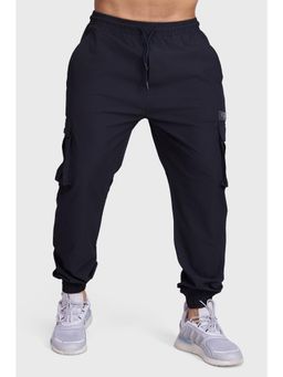 FUAARK - Black Script Regular Fit Sports and Gym Mens Cargo Joggers