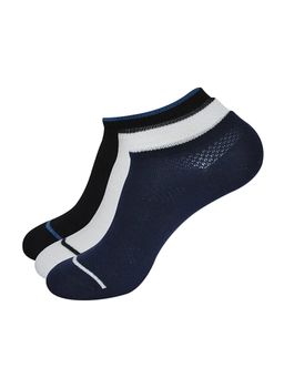 Balenzia - Men Patterned Ankle Length Socks - Multi-Color (Pack of 3)