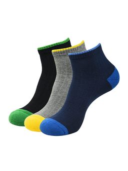 Balenzia - Men Cushioned High Ankle Sports Socks - Multi-Color (Pack of 3)