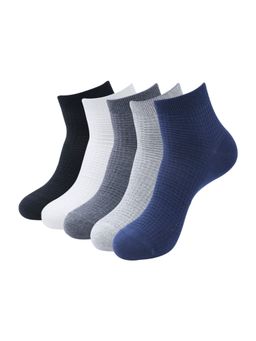 Balenzia - Men Assorted Ankle-Length Socks - Multi-Color (Pack of 5)