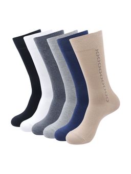 Balenzia - Men Assorted Calf-Length Socks - Multi-Color (Pack of 6)