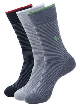 Balenzia - Men Assorted Calf-Length Socks - Multi-Color (Pack of 3)