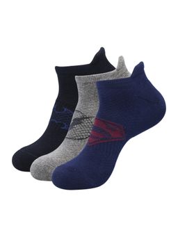 Balenzia - X Justice League Men Assorted Ankle Length Socks - Multi-Color (Pack of 3)