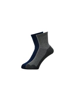 Balenzia - Men Cushioned High Ankle Sports Socks - Multi-Color (Pack of 2)