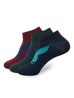 Balenzia - Men Playboy Low-Cut Socks - Multi-Color (Pack of 3)