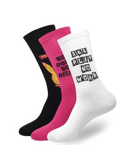 Balenzia - Men Playboy Fun Collection Crew Socks - Multi-Color (Pack of 3)
