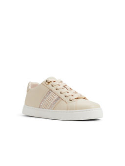 Aldo - Women Beige Round Toe Sneakers