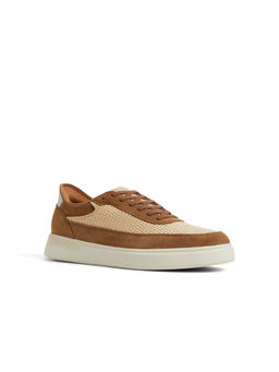 Aldo - Men Brown Round Lace-Up Sneakers