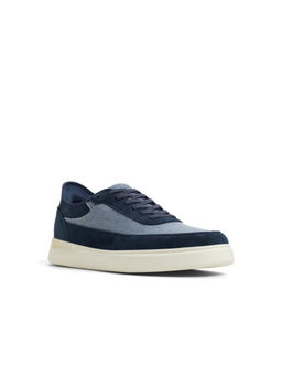 Aldo - Men Blue Round Lace-Up Sneakers