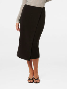 Forever New - Black Camilla Crepe Midi Skirt