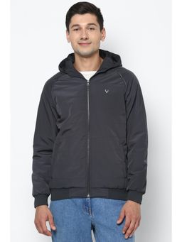 Allen Solly - Men Navy Blue Solid Full Sleeves Jacket