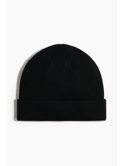 H&M - Men Black Rib-Knit Beanie