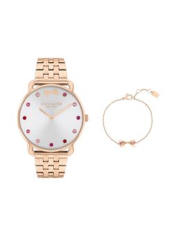 Coach - Women Elliot White Round Dial Analog Watch - 14000127 (M)