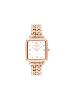Coach - Women Cass White Square Dial Analog Watch - 14504532 (M)