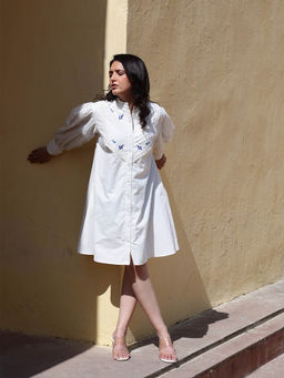 CUSTARD - Levi White Dress