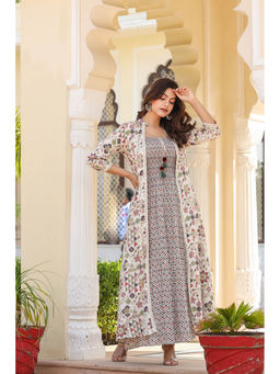 CUSTARD - Multi Color Shrug Maxi