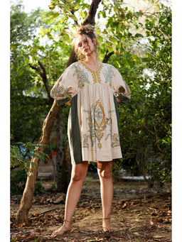 CUSTARD - Beige Organic Dress
