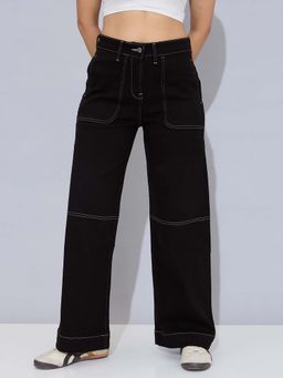 STORMY JEANS - Black Shadowline Flare Jeans