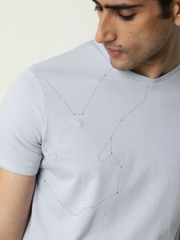 Rare Rabbit - Graphs Blue T-Shirt