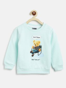 Nautinati - Boys Blue Printed Sweatshirt